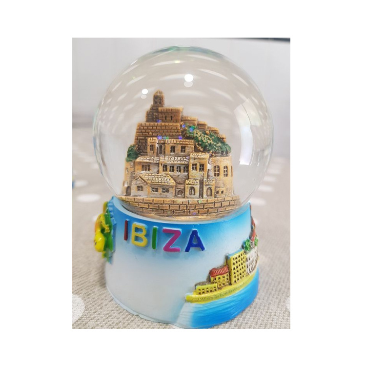 Wholesale Resin 3D Building Tower Tourist Souvenir Dubai Snow Globe