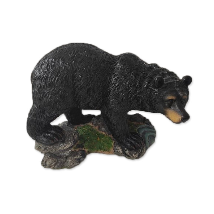 Wholesale Custom Resin Wild Animal Statue Black Bear Decor