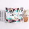 Custom Print Women Summer Canvas Coconut Palm Tree Beach Bag