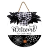 Seasonal Holiday Wall Hanging Decoration Wooden Welcome Sign for Front Door