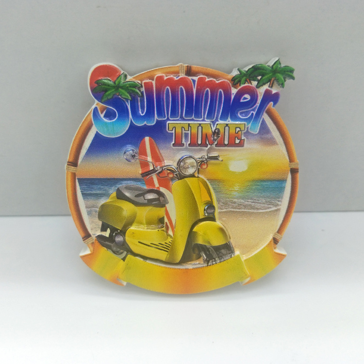 Customized Resin Printing Spain Beach Ibiza Souvenir Fridge Magnet