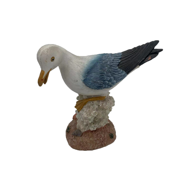 Wholesale Bird Nautical Home Decor Seagull Souvenir Resin Seagull Statue