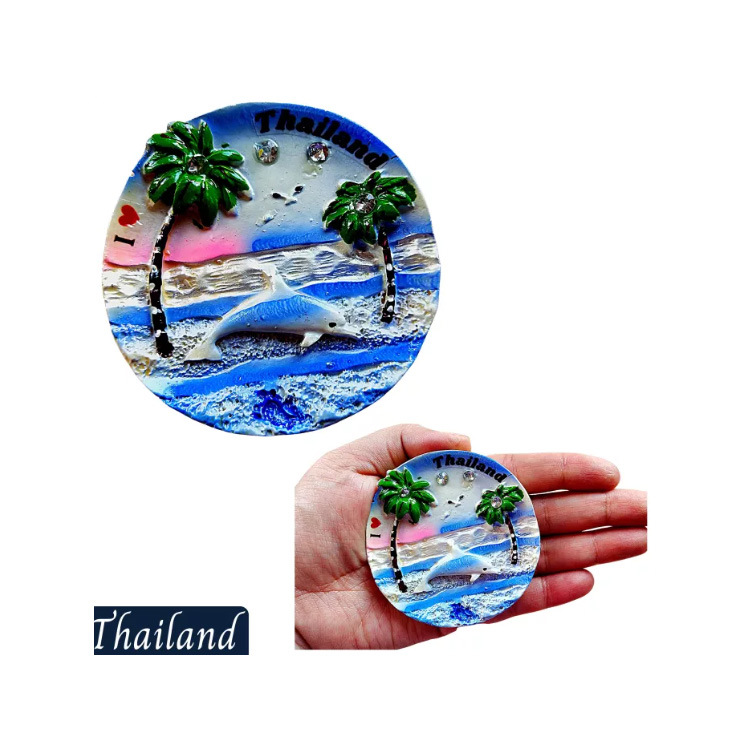 Custom Printing European Tourist Souvenir Philippines Resin Fridge Magnet