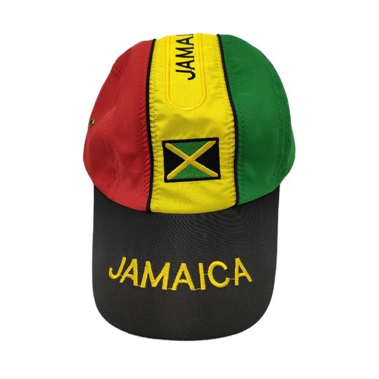 Customized Logo Flag Pattern Jamaica Souvenir Sports Baseball Cap