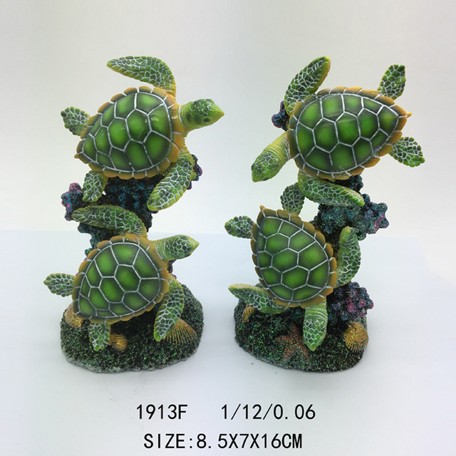 High Quality Home Decor Sea Life Souvenirs Resin Sea Turtle Figurine