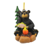 Custom Home Decor Christmas Tree Hanging Resin Black Bear Pendant Bear Souvenir