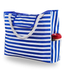 Large Canvas Striped Beach Bag Tote Shoulder Bag for Women′s Shoulder Handbags Beach Travel