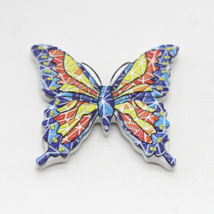 Tourist Souvenir Barcelona Spain 3D Resin Butterfly Souvenirs Fridge Magnet