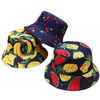 Wholesale Fruit Printed Unisex Summer Foldable Pineapple Banana Bucket Hats