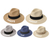 Summer Fashion Panama Sun Hat Fedora Black Band Straw Hat for Women