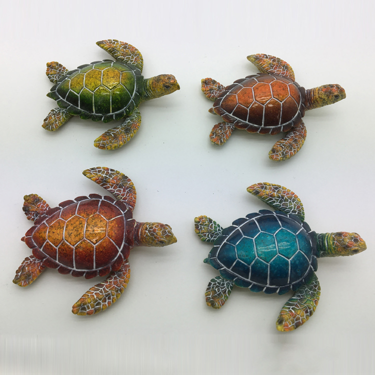 Wholesale Resin Turtle Beach Sea Life Travel Souvenir Gift Fridge Magnet