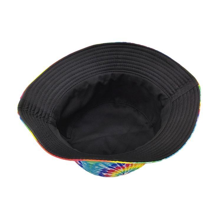 2023 New Printing Double Side Colorful Hip Hop Bucket Hat Fashion Tie Dye Hat