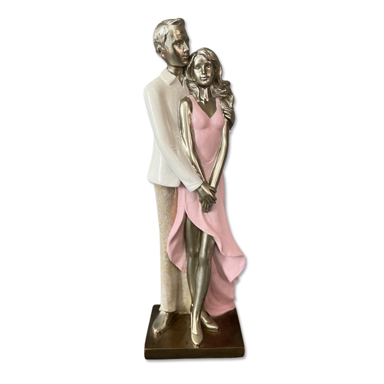 Custom Resin Statue Beautiful Couple Figures Valentine′s Day Love Figurines for Wedding Souvenirs