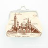 Custom Print Mini PU Pyramid Egypt Souvenir Coin Purse for Travel Gift