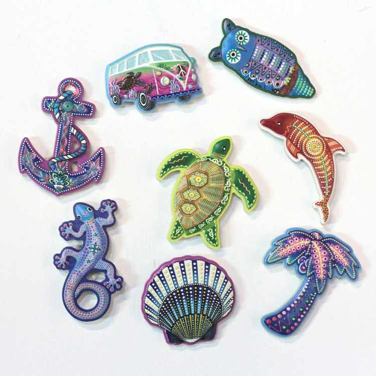 Custom Resin Printing Beach Souvenir Dodo Mauritius Souvenir Fridge Magnet