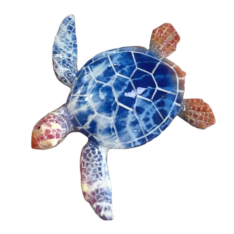 Wholesale Custom Resin Animal Ornament Beach Souvenir Polyresin Sea Turtle Decor Statue