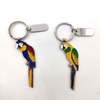 Custom Shape Logo Bird Metal Animal Parrot Keychain