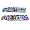 Custom Letter Shape Beach Souvenir Wood Bottle Opener Magnet Florida