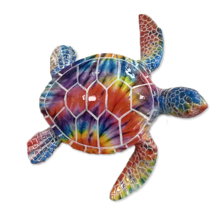 New Design Wholesale Beach Souvenir Polyresin Turtle Figurine Resin Sea Turtle Decoration Statue