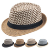 Wholesale Straw Panama Fedora Hat Cap for Men Sun Summer