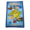 Custom Sublimation Printed Tea Towel Souvenir Kitchen Towels