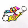 Custom Epoxy Ocean Beach Souvenir MDF Wooden Turtle Keychain