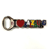 Custom Tourist Souvenir Metal Magnetic Bottle Opener for Refrigerator Decoration