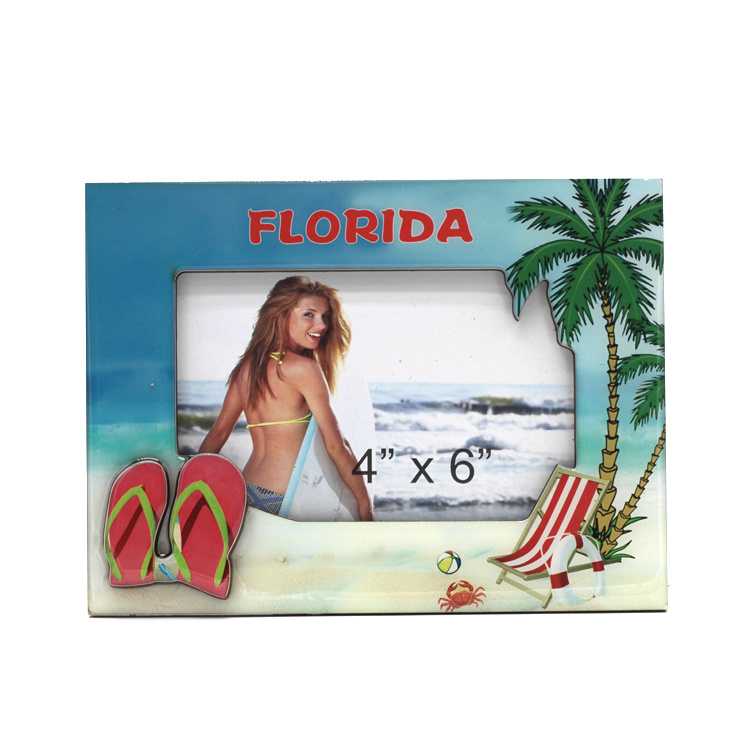 Hawaiian Wooden Custom Logo Turtle Beach Souvenir Photo Frame Epoxy Hawaiian Wooden Frameframe