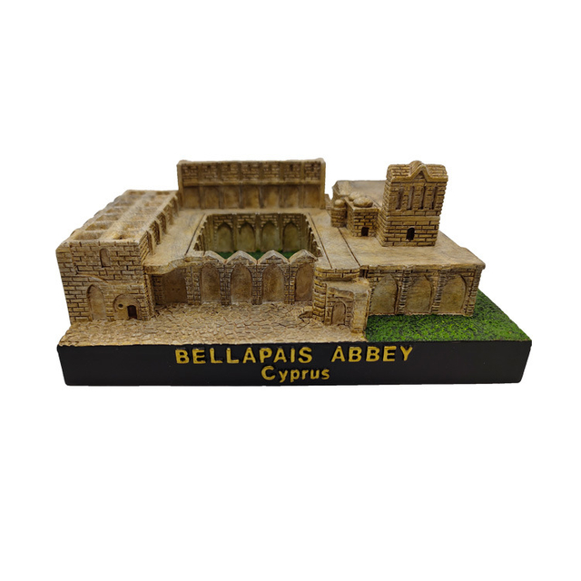 Custom Resin Castle Sculpture Cyprus Souvenir Building Model