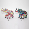 Living Room Colorful Resin Statue Elephant Figure Water Transfer Home Decorative Accessories