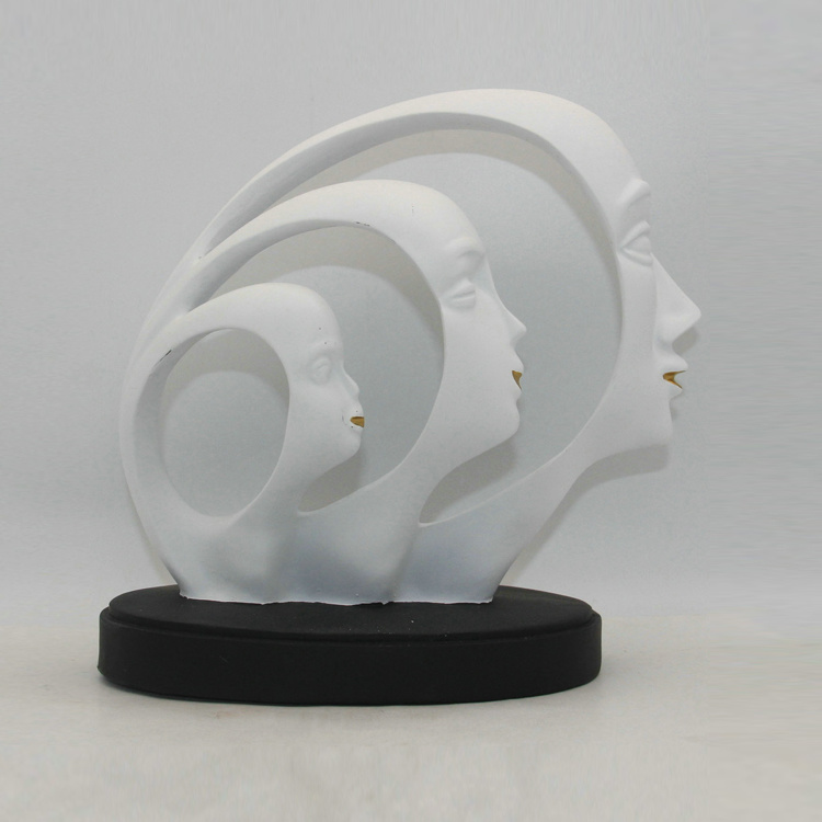 Human Face Thinker Statue Modern Home Decor Abstract Sculptures for Creative Room Home, Office Decor