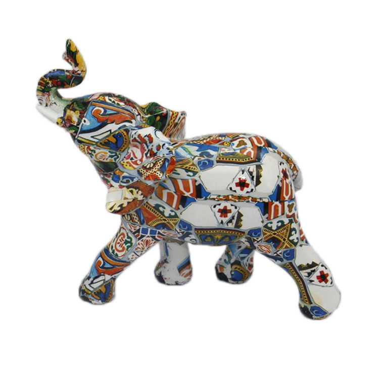 Custom Nordic Modern Figurines Home Decoration Animal Sculpture Resin Crafts Elephant Statue Indoor Crafts