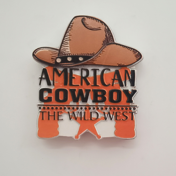 Resin Refrigerator Magnet Retro Western Cowboy Tourist Souvenir Fridge Magnet