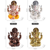 Wholesale Hindu God Statue Resin Gold Ganesh Statue