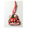 Personalized Resin Santa Tree Decorations Family Christmas Ornament