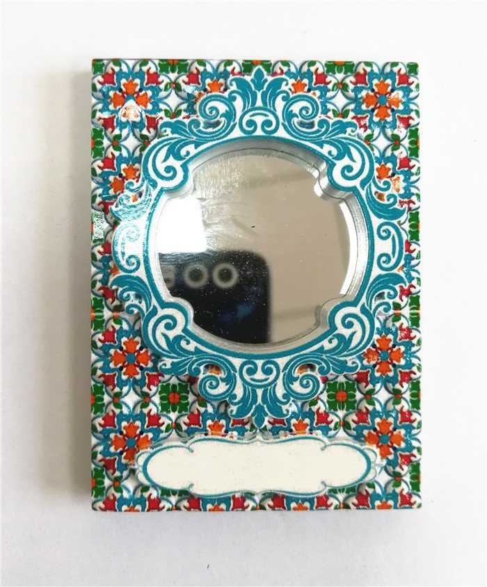 Custom Qatar Souvenir Resin Mirror Fridge Magnet