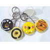 Creative Custom Shape Hamburger Food Resin Keychain for Gift