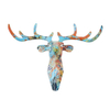 Modern Luxury Indoor Home Decor Resin 3D Deer Head Living Room Decor Wall Hanging