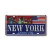 Custom Embossed Tourist Souvenir Aluminum License Plate Fridge Magnet