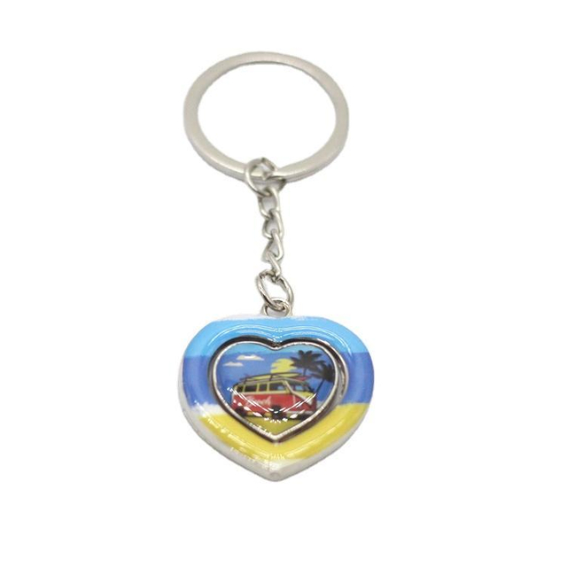 Custom Metal Beach Souvenir Miami Florida California Keychains