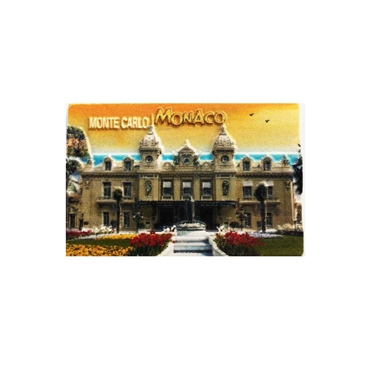 Factory Wholesale Resin Printed Tourist Souvenir Monaco Fridge Magnet