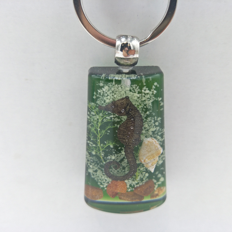 Wholesale Amber Keychain Pendant Gift Real Insect Keychain