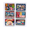 Custom American City Souvenirs Wood Los Angeles Chicago Souvenir Fridge Magnet