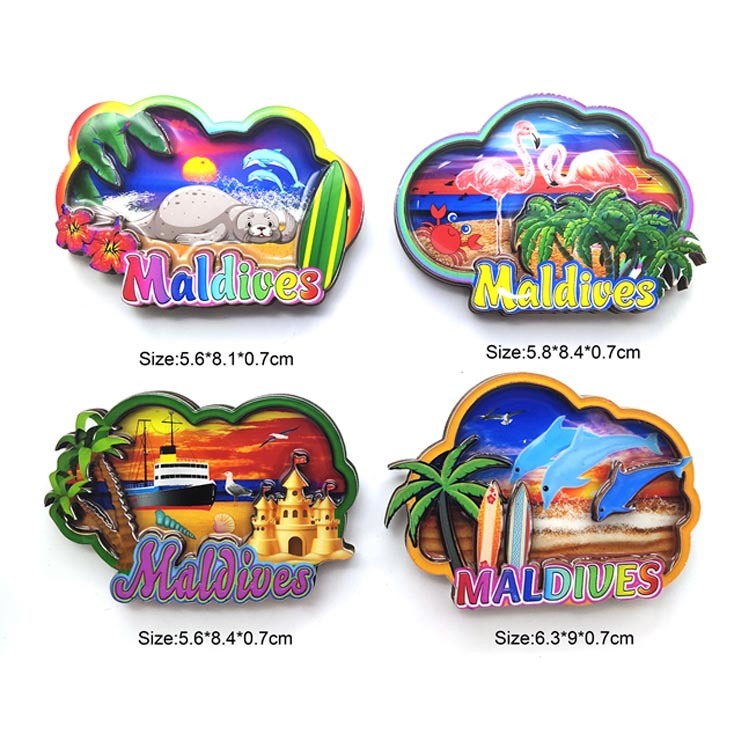 Country Souvenir Wood Magnet Colombia Souvenir Fridge Magnets