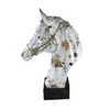 Animal Figurine Colorful Art Home Decor Collection Resin Horse Head Statue