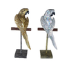 Custom Colorful 3D Home Table Decoration Resin Birds Parrot Statue for Sale