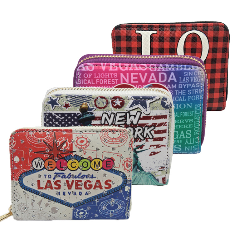 Custom Small Hasp Souvenir Wallet Sublimation Coin Purse