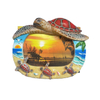 Beach Island Souvenir Resin Turtle Picture Photo Frame