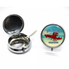 Promotional Beach Souvenir Custom Metal Portable Pocket Ashtray