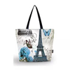 Wholesale Travel Bag France Paris Canvas Tote Beach School Shopping Bag